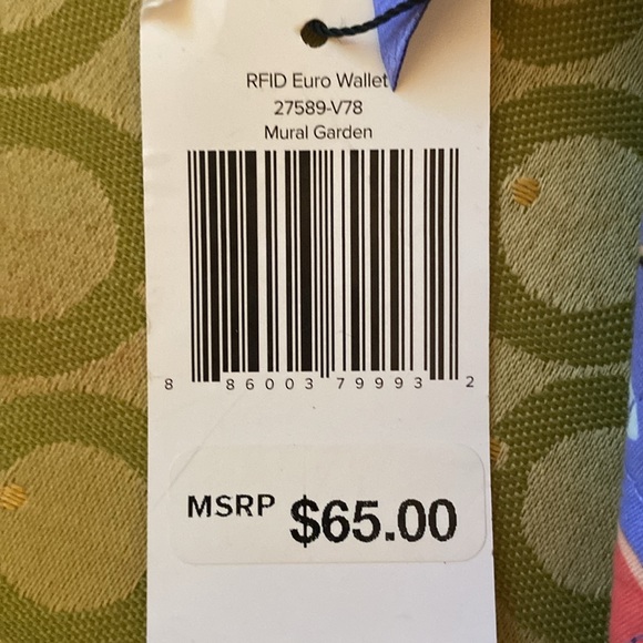 Vera Bradley light purple wallet - Picture 5 of 5